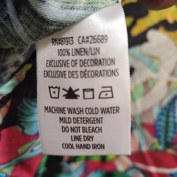 Robert Graham Havana Classic Fit Button-Down Shirt 3XL LINEN TROPICAL - Picture 10 of 12